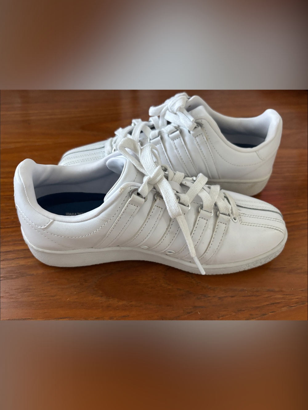 K-Swiss White Leather Women’s Sneakers
